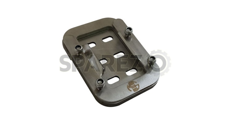 Royal Enfield Stainless Steel Side Stand Base Extender For GT and Interceptor 650 - SPAREZO